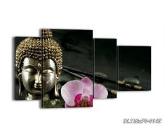 Cuadro sobre lienzo - 120x70 cm - Impresión en lienzo - 4 piezas - de varias partes - listo para colgar - en un marco - Foto número 0145 - DL120x70-0145