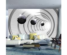 murando Fotomurales 350x256 cm XXL Papel pintado tejido no tejido Decoración de Pared decorativos Murales moderna de Diseno Fotográfico Abstracto Tunel 3D a-C-0001-a-a