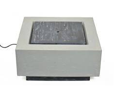 Fuente de Agua Decorativa de Diseño Moderno para Exterior. Esculturas Resina. Adornos Jardín. 62 x 62 x 30 cm.