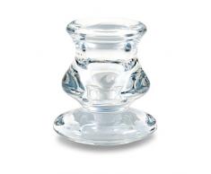 Pajoma 13693 Vela Soporte Micha, Cristal, Altura 5,5 cm