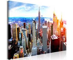 murando Cuadro Mega XXXL New York 165x110 cm Cuadro en Lienzo en Tamano XXL Estampado Grande Gigante Imagen para Montar por uno Mismo Decoración De Pared Impresión DIY NY City Ciudad d-B-0189-ak-b