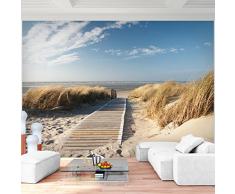 Papel Pintado Fotográfico Mar de playa 308 x 220 cm Tipo Fleece no-trenzado Salón Dormitorio Despacho Pasillo Decoración murales decoración de paredes moderna - 100% FABRICADO EN ALEMANIA - 9008010b