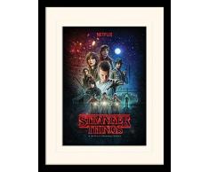 1art1 Stranger Things - Póster De Series Póster De Colección Enmarcado (40 x 30cm)