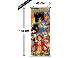 CoolChange Kakemono/Poster de la Serie One Piece, Tema: Piratas Sombrero de Paja