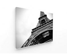 Panorama® Lienzo Paris Torre Eiffel 50 x 35 cm | Impreso en Lienzo Bastidor | Cuadros Decoración Salón | Cuadros para Dormitorio | Cuadros Lienzos Decorativos | Cuadros Modernos
