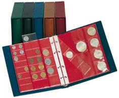 Lindner 1106E - G Set: Álbum para monedas karat clásico con estuche - verde