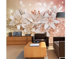 Fotomural 400x280 cm - 3 tres colores a elegir - Papel tejido-no tejido. Fotomurales - Papel pintado Flores Lirio b-A-0306-a-d