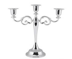 3 Brazos de Metal portavelas portavelas Soporte de Oro Plata 3 Ramas Estilo Europeo Candelabro Boda candelabro candelabro 2 Colores decoración del hogar