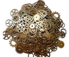 ASVP Shop - Engranajes de reloj de estilo retro para hacer manualidades, 100 g, color oro
