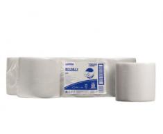Kimberly-clark caja de 6 bobinas industriales de toallas papel 400 servicios blanca wypall l20