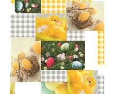 Mantel Hule Por Metro Pascua Huevos pascua Pollito C141241 Grande seleccionable en ovalado rectangular redondo - Más Colores, 50 x 140 cm eckig