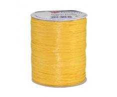 PrÃ¤sent - Cinta para Regalos (Rafia, 100 m), Color Amarillo