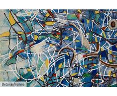 KunstLoft® Extravagante cuadro al óleo 'Malerische Mystik' 180x120cm | Original pintura XXL pintado a mano en lienzo | Decoración abstracto colorido imagen | Mural de arte moderno en una pieza