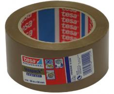 TESA 04100-00236-00 04100-00236-00-Cinta de Embalaje de PVC Rugoso Serie 4100-66m x 50mm Marrón c/etiq
