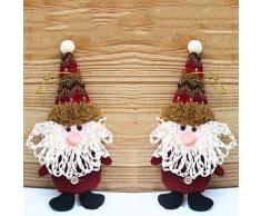 XdiseD9Xsmao Tela De árbol De Navidad Santa Muñeco De Nieve Adornos Colgantes Puerta De Navidad Decoración De Colgar En La Pared Ilumina Esta Navidad 1#