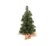 Einsgut - Árbol navideño (20 cm, 30 cm, madera de pino con lienzo, parte inferior de lienzo), diseño de árbol de Navidad 30 cm