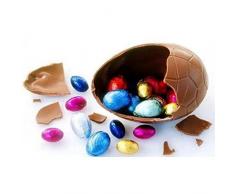 Jun 2 pcs día de Pascua huevos moldes Clear Chocolate molde con clips de metal, Chocolate con forma de huevo de dinosaurio grande en 3d molde policarbonato moldes para decoración de Pascua
