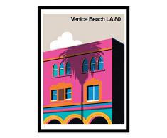 Póster Venice Beach LA 80 Bo Lundberg