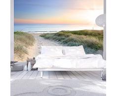 murando Fotomurales 400x280 cm XXL Papel pintado tejido no tejido Decoración de Pared decorativos Murales moderna de Diseno Fotográfico naturaleza playa lago cielo paisajes c-A-0043-a-a