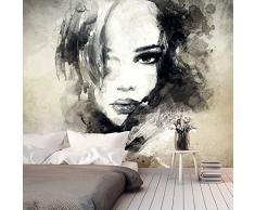 Fotomural 200x140 cm - 3 tres colores a elegir - Papel tejido-no tejido. Fotomurales - Papel pintado - Retrato Cara h-B-0020-a-b