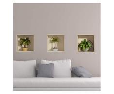 Ambiance Sticker Adhesivos 3D Efecto de Pared Pegatinas Palmeras – Papel Pintado decoración óptica ilusión Espacio y salón de 30 x 90 cm