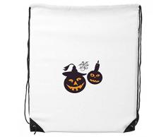 DIYthinker Calabazas de Halloween Velas Cobwebs morral del Lazo de Compras Deportes Bolsas de Regalo