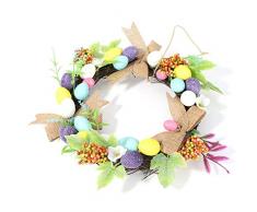 Leezo - Corona de Pascua (30 cm) Garland Bow