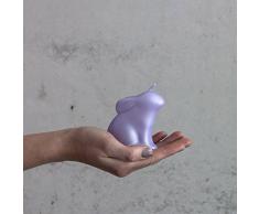 Pascua púrpura pequeño Vela 75 mm Conejo Pascua Vela Oster fijo