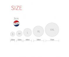 DIYthinker Dragón chino abstracto animal Retrato Botón redondo botones Badge Ropa Decoración 5Pcs regalo Multicolor SG