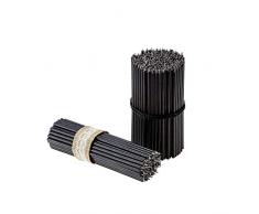 Danilovo - Velas de Cera de Abeja Negra, 250 Unidades, 1000 g, Color Negro Monastery, Velas rituales, Velas de Altar, ortodoxa de Iglesia, Altura: 16,5 cm – N100