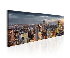 murando - Cuadro en Lienzo 135x45 cm - Arquitectura - Impresion en calidad fotografica - Cuadro en lienzo - Ciudad City d-B-0068-b-d
