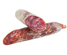 CHORIZO Y SALCHICHÓN VELA IBERICO DE BELLOTA. Elaboración artesanal, curación tradicional y envasado al vacio para una mejor conservación. Peso aproximado 0,250 kg * 2 Ud