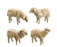 De oveja de grupo, 4 piezas, de hasta 14 cm de Figuras de belén