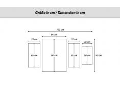 Cuadro sobre lienzo - 4 piezas - Impresión en lienzo - Ancho: 160cm, Altura: 90cm - Foto número 0355 - listo para colgar - en un marco - DL160x90-0355