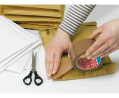 Tesa 57168-00000-05 - Torre de rollos de cinta de embalaje (PVC, 50 mm x 66 m, fuerte, 6 unidades), color marrón