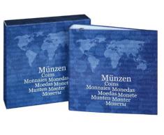 Lindner 1116 Set: Álbum monedas karat BASICO con estuche, vacio