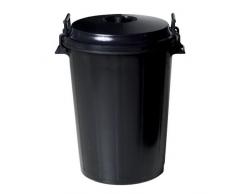 WOLFPACK LINEA PROFESIONAL 10010042 Cubo Basura Plastico Comunidad Con Tapa 100 Litros
