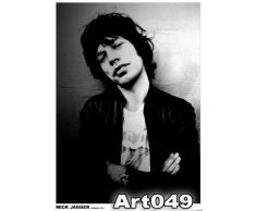 Gran laminados Póster con diseño de "Mick Jagger Rolling Stones Rock" - de tamaño de 84 x 59.4 cm (aproximadamente)
