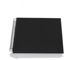 Rössler SOHO - Álbum de fotos de espiral (290 x 290 mm, 60 hojas), color negro