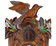 Trenkle Reloj cucú de Cuarzo 5 follajes, pájaro TU 353 Q