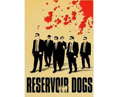 Quentin Tarantino Series Movie Poster Reservoir Dogs Impresión de papel Kraft Decoración para el hogar Pintura de pared Cartel retro 42X30Cm