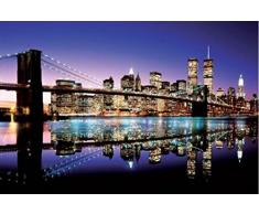 1art1® 43768 Nueva York - Póster del puente de Brooklyn a color (91 x 61 cm)