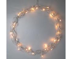 LED Navidad iluminación Alambre Corona Plata para colgar iluminación de Navidad decoración de Navidad Estrella de Navidad con cable ausgefallen Modern
