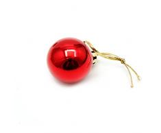 ruiruiNIE 24 Piezas de Navidad Bolas de Navidad Árbol de Navidad Adornos Colgantes Adorno de Navidad Rojo