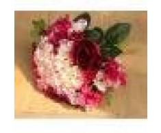 Ramo de Flor Artificial Hortensia Rosado Decoración para Boda Novia Nupcial