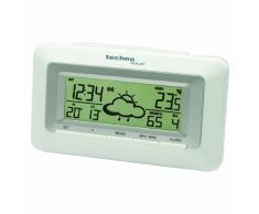 Technoline WD 1080 - EstaciÃ³n meteorolÃ³gica inalÃ¡mbrica (Reloj Mundial, Pantalla LED), Color Blanco y Plateado [Importado de Alemania]