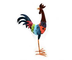 Decoración grifo Multicolor Jardín Decoración Animales Gallina pollo Metal Escultura Figura Diseño Estatua de – Gall & Zick