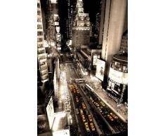 Enorme laminada/encapsulado Póster Times Square Yellow Cabs V (91.5 x 61 cm aprox)