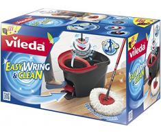 Vileda EasyWring & Clean - Cubo con pedal escurridor y fregona de microfibra