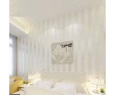 Papel tapiz KeTian para la pared 0.53 m x 10 m=5.3 m2 diseño de rayas estilo europeo simplificado moderno,adecuado para la Sala de estar o el dormitorio